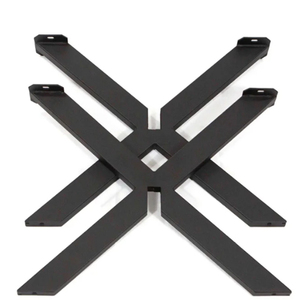 Base de table basse ronde Starburst, hauteur 16 pouces, pieds de table en métal noir - Product Image 2