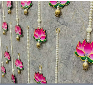 Décoration suspendue en forme de fleur de lotus artificielle pour la maison, le salon, le feng shui, toutes saisons - Product Image 5