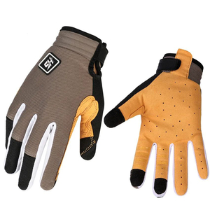 Guantes de Motocross Duraderos con Malla Transpirable, Agarre de Silicona y Palma de Cuero Sintético para Carreras de Motocicletas - Product Image 1