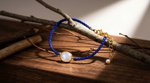 925 Sterling Silver <b>Gold</b> Plated Moonstone Thread <b>Bracelet</b> Everyday Wear <b>Bracelet</b> - Product Image 6