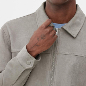 Chaqueta de Otoño para Hombre, Cálida, de Grosor Estándar, con Cierre de Cremallera, Logotipo Personalizado, Informal, Servicio OEM - Product Image 5
