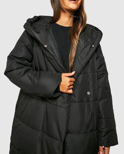 Veste matelassée réversible en coton, nouvelle collection hiver, couleur personnalisée, imperméable, à capuche, tricotée, pour homme, broderie imprimée - Product Image 1