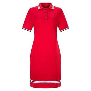 Elegante Vestido Polo a Rayas con Cuello para Mujer - Vestido Mini Informal para Uso Diario - Ropa Femenina con Logotipo Personalizado - Product Image 6