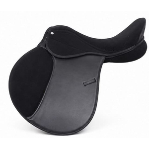 Selle d'équitation anglaise de qualité supérieure, en cuir synthétique durable, assise rembourrée douce pour le confort du cavalier, SADAF SADDLERY - Product Image 1