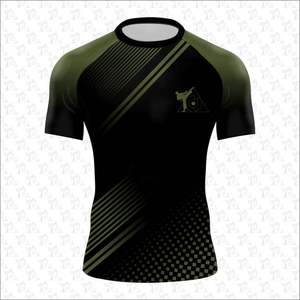 Camiseta de Manga Corta para Hombre, Personalizada al por Mayor, para MMA, Transpirable, para BJJ, con Impresión de Logotipo Personalizado, Personalización OEM Disponible - Product Image 3