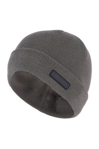 Bonnet d'hiver côtelé personnalisé avec logo, en tricot chaud, avec revers, en tissu de qualité supérieure, unisexe, OEM ODM - Product Image 4