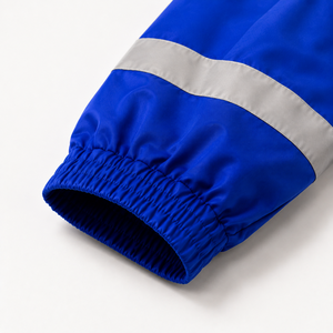 OEM Worker Safety Jacket Reflective <b>Tape</b> Hood Chest Cargo Pockets <b>Clear</b> ID Holder Elastic Cuffs Durable Workwear Uniform - Product Image 6