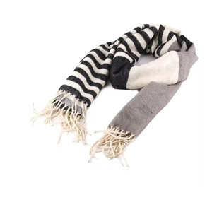 Écharpe tricotée unisexe pour l'hiver - Tissu chaud anti-boulochage - Enveloppes de cou en tricot côtelé uni personnalisables - Product Image 1