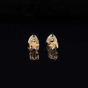 Pendientes de Diamantes Cultivados en Laboratorio con Corte Trillón, Oro Sólido de 14K, Joyería Personalizada para Uso Diario, Regalo de Aniversario de Bodas - Product Image 5