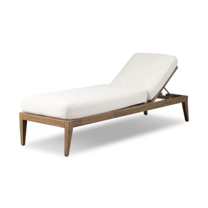 Tumbona Moderna de Madera de Teca con Respaldo Ajustable, Silla de Exterior para Piscina, Resort, Hotel y Jardín - Product Image 1