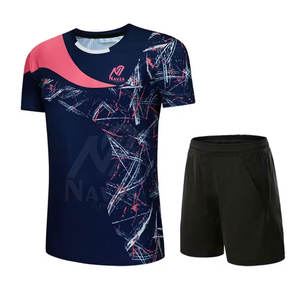 Ensemble uniforme de badminton personnalisé avec logo imprimé, nouveau style, faible MOQ, design sur mesure, chemise et short de badminton - Product Image 3