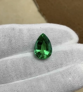 Green Tourmaline Pear Cut Faceted Natural Gemstone for Jewelry Ring Design Crafting Stone - Product Image 2