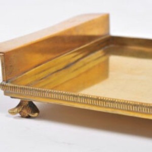 Elegant <b>Warm</b> Toned Steel Serving <b>Tray</b> for Hotels and Cafes Food Serving Steel <b>Tray</b> with Smooth Finish - Product Image 2