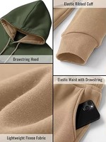 Ensemble de survêtement formel pour homme, vert kaki, respirant, en molleton, avec logo personnalisé, OEM/ODM, 100 % coton, pour l'hiver et les activités de plein air