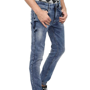 Jeans skinny pour garçon de haute qualité 2024, pantalon en denim contrasté, style décontracté, coupe droite, service de conception OEM ODM - Product Image 3