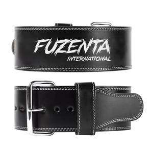 Cinturones de Gimnasio de Cuero Genuino Grueso de Una Sola Hebilla Personalizados para Sentadillas, Peso Muerto, Entrenamiento de Fuerza, Levantamiento de Pesas y Powerlifting - Product Image 1