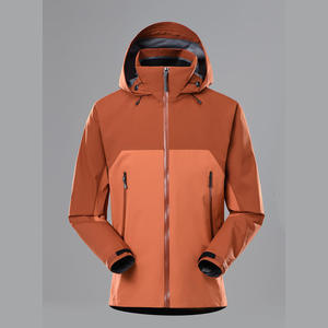 เสื้อแจ็คเก็ตผู้ชายแบบกันน้ำ กันลม ผ้า softshell มีฮู้ด ซิปเต็มตัว เหมาะสำหรับกิจกรรมกลางแจ้ง เดินป่า ตั้งแคมป์ วิ่ง - Product Image 1