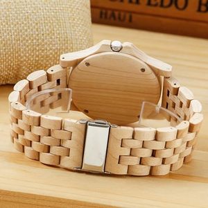 Reloj de Madera de Cuarzo Natural de Lujo para Hombre, Diseño Art Deco, Hecho a Mano y Personalizado, FAIZA CRAFT FC-5774, Estilo Antiguo - Product Image 3