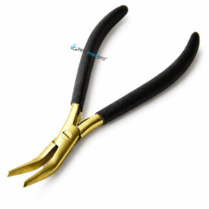 คีมต่อผม I-Tip คุณภาพสูง สแตนเลสสตีล ปากแบนละเอียด สำหรับถอดผมต่อ - Product Image 1