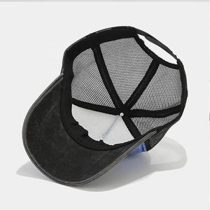 Vente en gros de casquette de baseball à 5 panneaux avec logo personnalisé casquette de sport en coton vierge avec chapeau de couleur unie en tissu éponge imperméable - Product Image 5