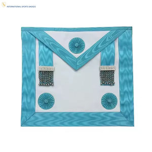 Luxury Style Embroidered Masonic Regalia Apron Crafted From Premium Fabric with High Quality Decorative Accents Fine Workmanship - Product Image 1