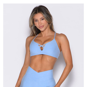 สปอร์ตบราลิฟท์ลักซ์ รุ่นไบรท์ ไฮเดรนเยีย ล่าสุด สายปรับได้แบบสปาเก็ตตี้ ดีไซน์สวยงามทั้งด้านหน้าและด้านหลัง สำหรับออกกำลังกายของผู้หญิง - Product Image 1