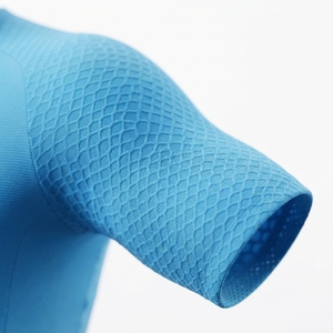 Maillot de Ciclismo Azul Claro de Manga Corta con Hombros de Malla Transpirable y Cierre Frontal para Hombre - Product Image 4