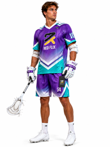 Uniforme de lacrosse durable fabriqué avec un tissu de qualité supérieure offrant une mobilité flexible et des performances fiables sur le terrain - Product Image 1