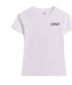 Camisetas de Manga Corta para Mujer, Cuello Redondo, Camisetas de Algodón, Camisetas Básicas Bonitas - Product Image 5