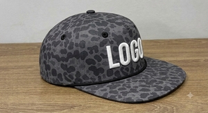 Wholesale Custom 3D Embroidered Rope Snapback <b>Hat</b> Black Camo Snapback <b>Flat</b> Brim High Quality - Product Image 2