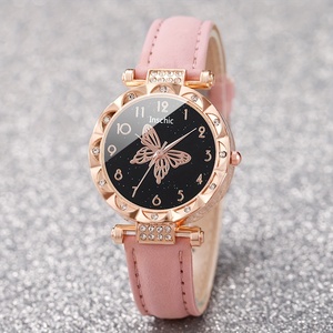 Conjunto de Relojes Elegantes para Mujer con Diseño de Mariposa, Reloj de Cuarzo, Moda, 6 Piezas/Juego, Regalo para Ella NW1489 - Product Image 4