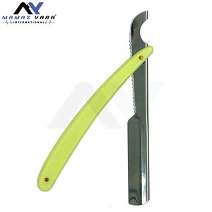 Custom Logo Stainless Steel Straight <b>Razor</b> Disposable Safety Barber Style Shaving <b>Razor</b> with Custom Color for Face Use - Product Image 5