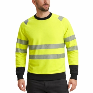 Chemise de sécurité réfléchissante coupe-vent en polyester sur mesure à haute visibilité pour hommes à manches longues – Vêtements de travail extérieur 2025 - Product Image 3