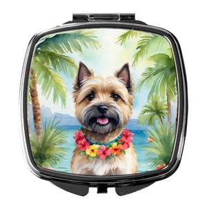 Cairn Terrier Luau Compact Folding Handheld Makeup <b>Mirror</b> Portable Travel Decorative Gift for Women and Girls <b>Pocket</b> Size - Product Image 1