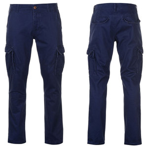 Pantalon cargo jogger pour homme avec logo personnalisé, taille mi-haute, en toile épaisse, écologique, coupe droite - Product Image 6