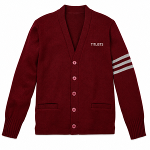 Ajoutez vos pulls personnalisés de haute qualité à col en V pour les logos des sororités, fraternités, écoles, collèges, universités, cardigans tricotés - Product Image 1