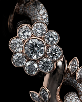 Chaînes de luxe en or 14 carats de qualité supérieure avec diamants, sertissage clos, motif floral, pour femme, cadeau de mariage, bijoux disponibles en promotion