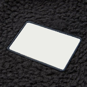 Sudadera de Forro Polar Negro para Hombre con Cuello Alto y Media Cremallera, Casual, Cortavientos, Ajuste Regular, para Invierno, Color Sólido, Material de Poliéster Acabado - Product Image 4