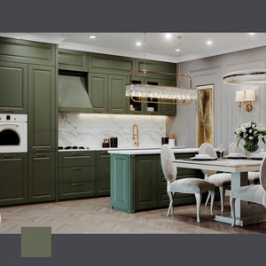 Proyecto de Muebles de Cocina Modulares de Lujo, Diseño Moderno de Muebles de Cocina de Madera para Apartamento, Villa, Hotel, Restaurante - Product Image 2