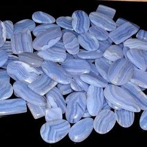 Vente en gros, Meilleures ventes : Cabochon de pierre gemme d'agate bleue à rayures, de qualité supérieure, très demandé - Product Image 2