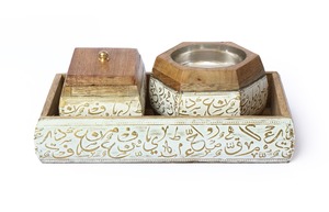 Quemador de Bakhoor Árabe Decorativo de Lujo con Acabado de Resina Premium para Accesorios del Hogar Islámico - Product Image 5