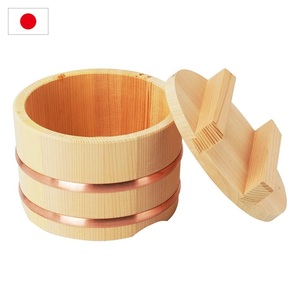 Contenedor de Arroz Pequeño de Madera Kiso Sawara 30475, Hecho a Mano en Japón, Artesanía Tradicional, Productos al por Mayor - Product Image 1