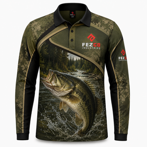 Hot Sale Customized Wholesale High Quality Outdoor Light Weight Polyester Custom Fishing Polo Shirt for <b>Men</b> - Product Image 6