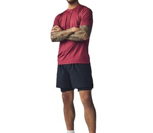 Camiseta de la Mejor Calidad en Poliéster y Algodón, Estilo Cómodo, Manga Corta, Cuello Redondo, Ropa Casual, Deportiva y para Gimnasio, Ropa de Verano - Product Image 4