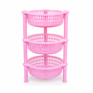 3Set High Eco-Friendly Foldable Plastic Storage Trolley Spice Organizer <b>Rack</b> for <b>Kitchen</b> Office Bathroom Home Portable Durable - Product Image 4