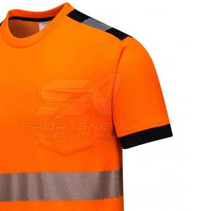 Camiseta de Trabajo con Logotipo Personalizado, Tela de Algodón Cómoda, Uniforme Industrial para Empleados - Product Image 5