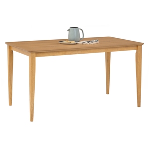 Large 1400mm Natural MDF <b>Table</b> <b>Top</b> and Malaysian Solid Oak Leg for 6 Seater Kitchen <b>Table</b> for Wholesale Furniture Importers - Product Image 4