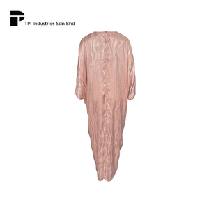 Premium Quality Apparel Girl Batwing <b>Kaftan</b> Salmon <b>Pink</b> Modest Muslimah Fashion Long Sleeve Dress for Women Daily Office Wear - Product Image 2