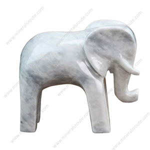 Premium Quality White Marble <b>Elephant</b> Sculpture In Bulk Quantity White Marble <b>Elephant</b> Designed For Online Sale - Product Image 5