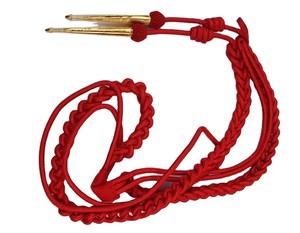 Cordon d'épaule torsadé en fil d'or, prix de gros, accessoires d'uniforme tactique, aiguillette - Product Image 5